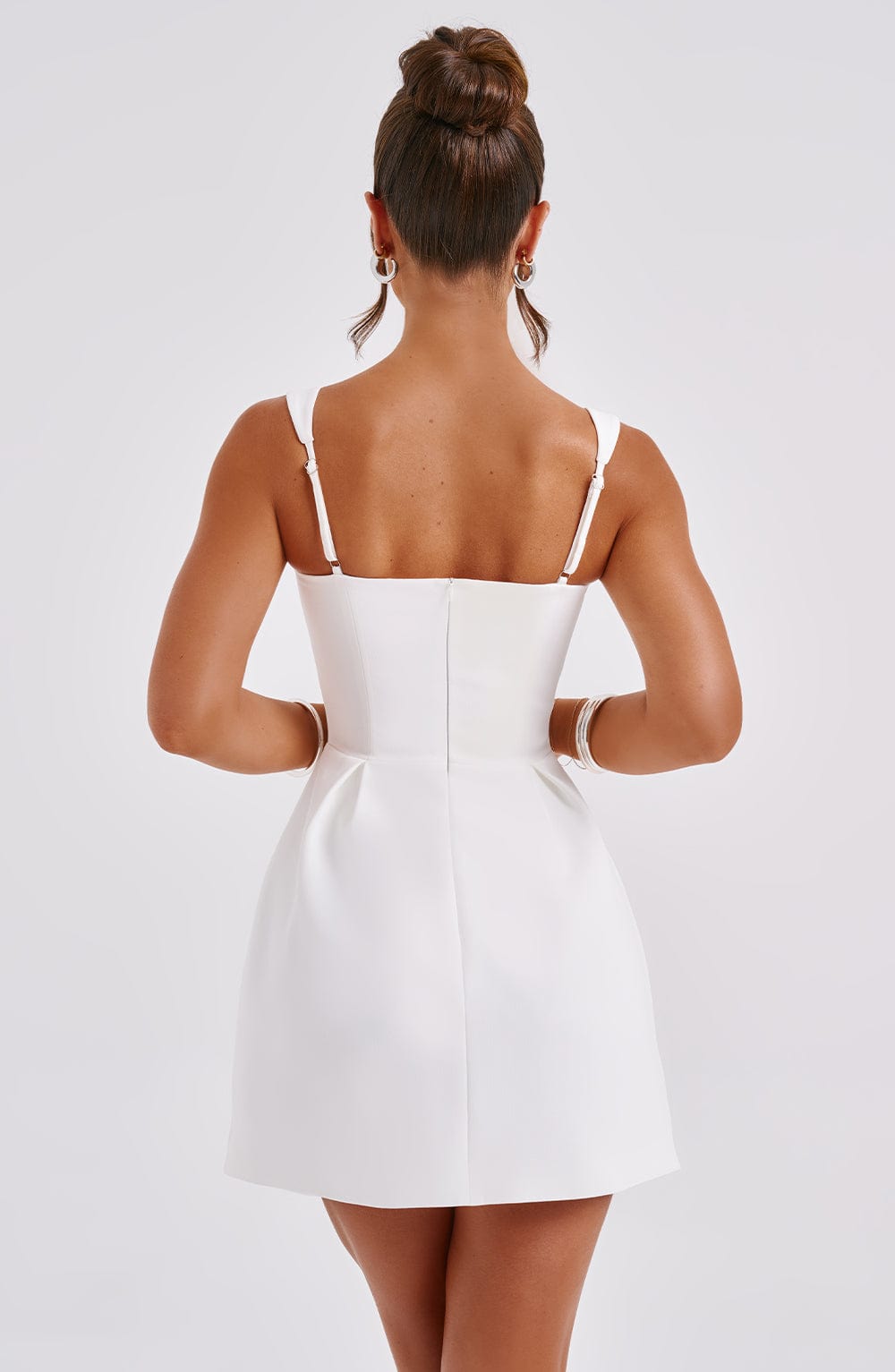 Flourenne Janelia Mini Dress in Ivory