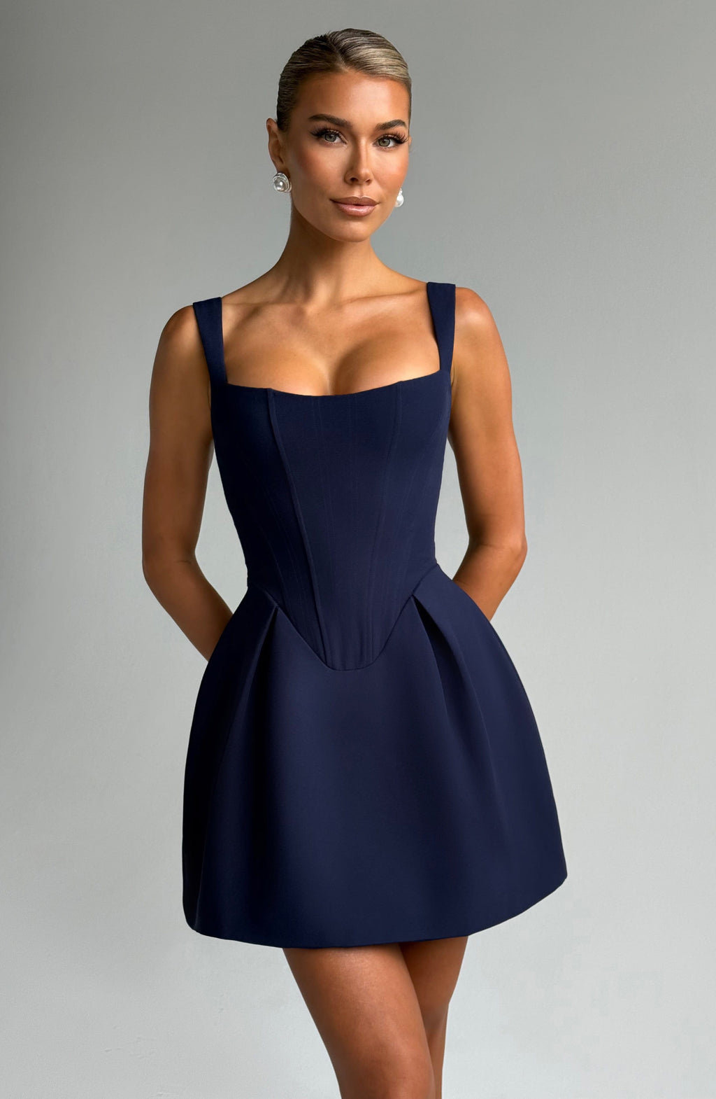 Flourenne Janelia Mini Dress in Navy