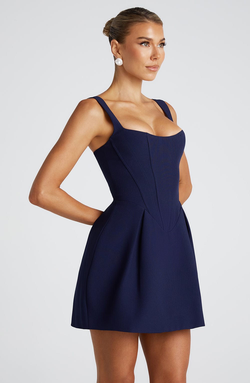 Flourenne Janelia Mini Dress in Navy