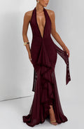 Flourenne Janesse Maxi Dress in Cherry Lacquer