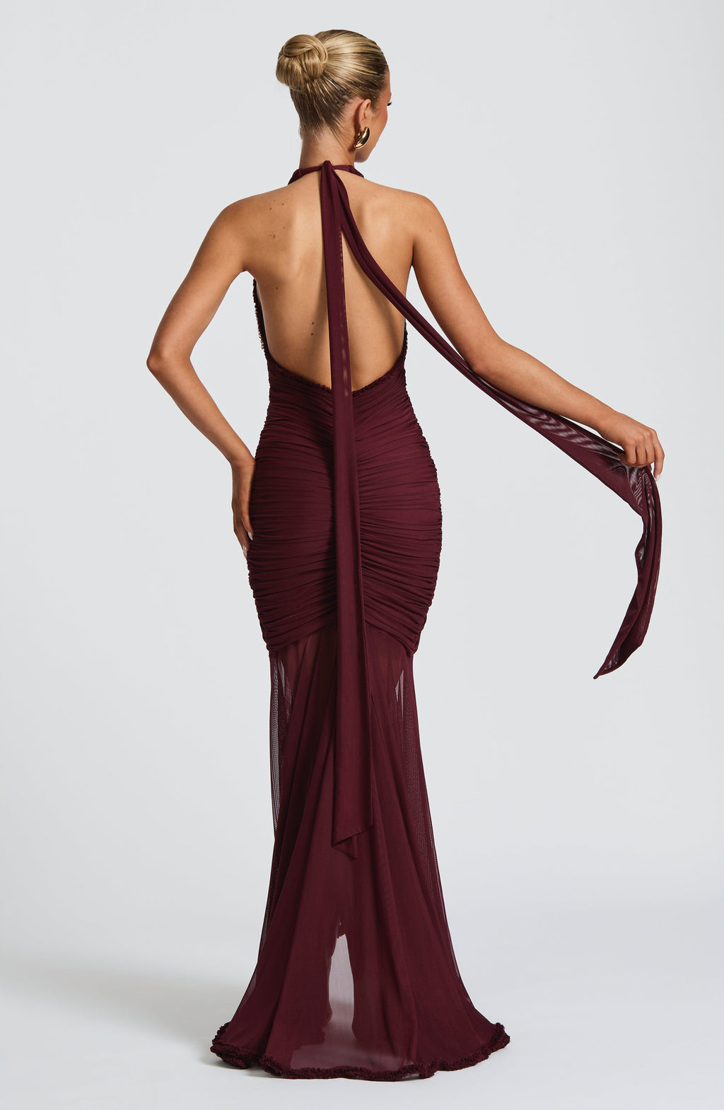Flourenne Janesse Maxi Dress in Cherry Lacquer