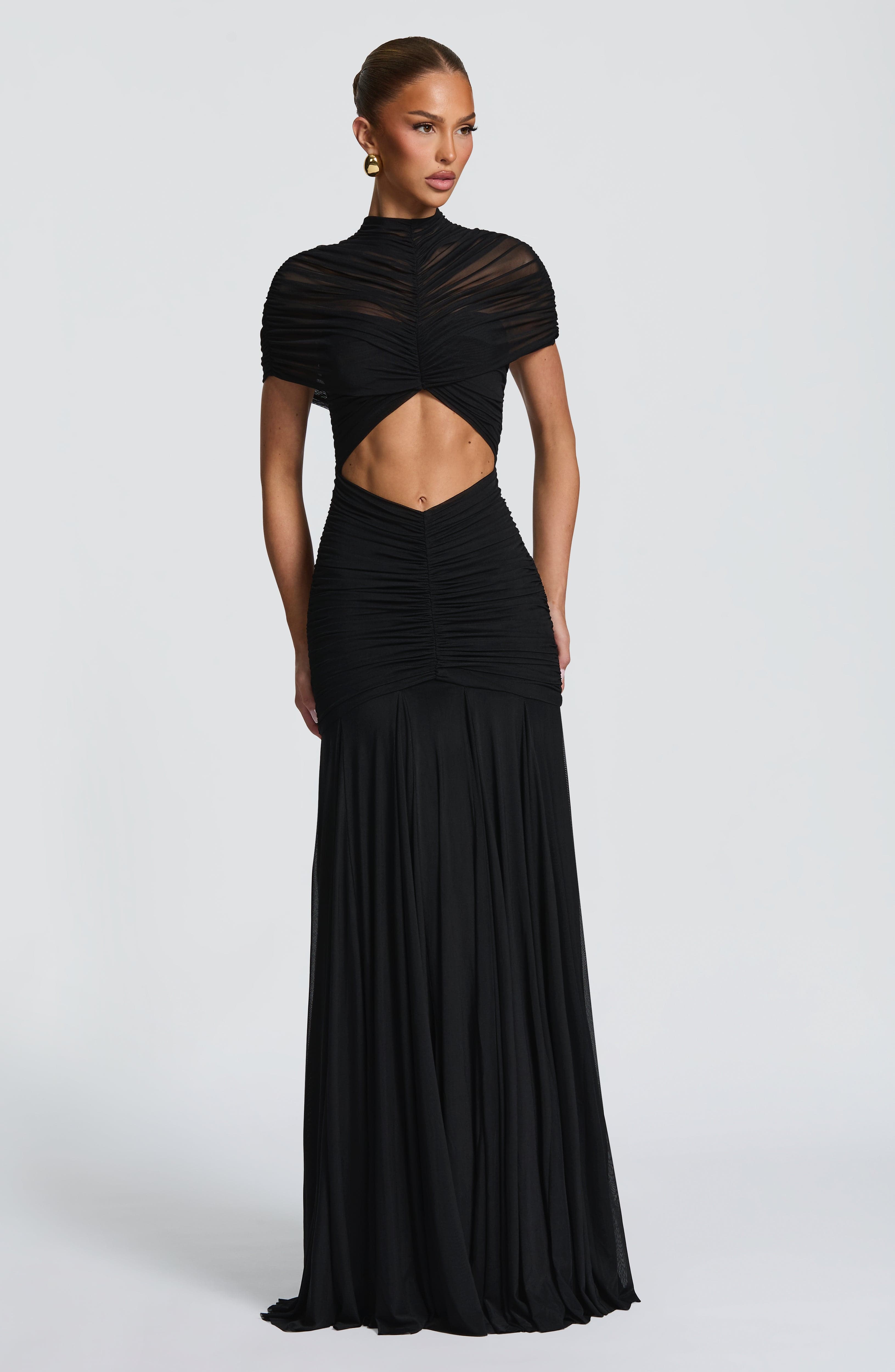 Flourenne Jayla Maxi Dress in Black