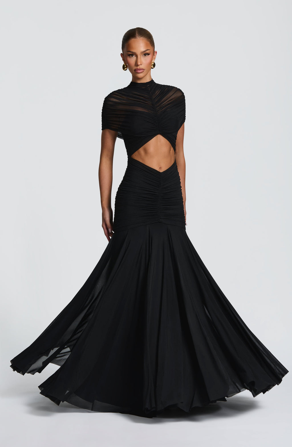 Flourenne Jayla Maxi Dress in Black