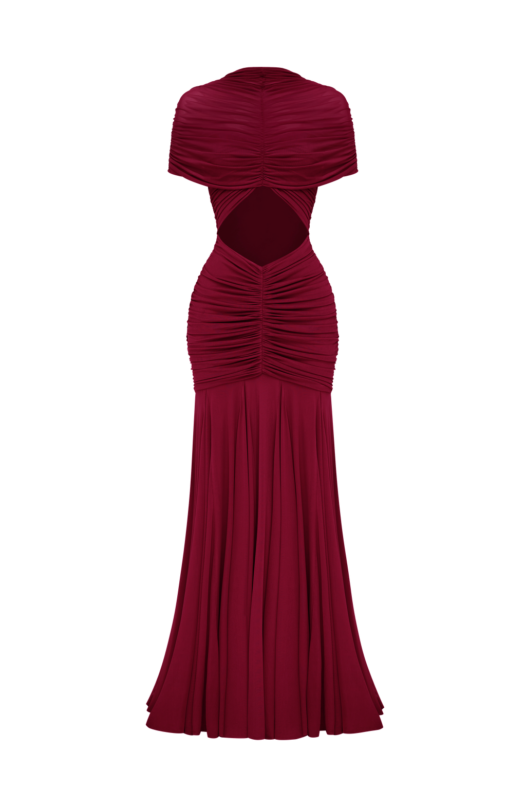 Flourenne Jayla Maxi Dress in Burgundy