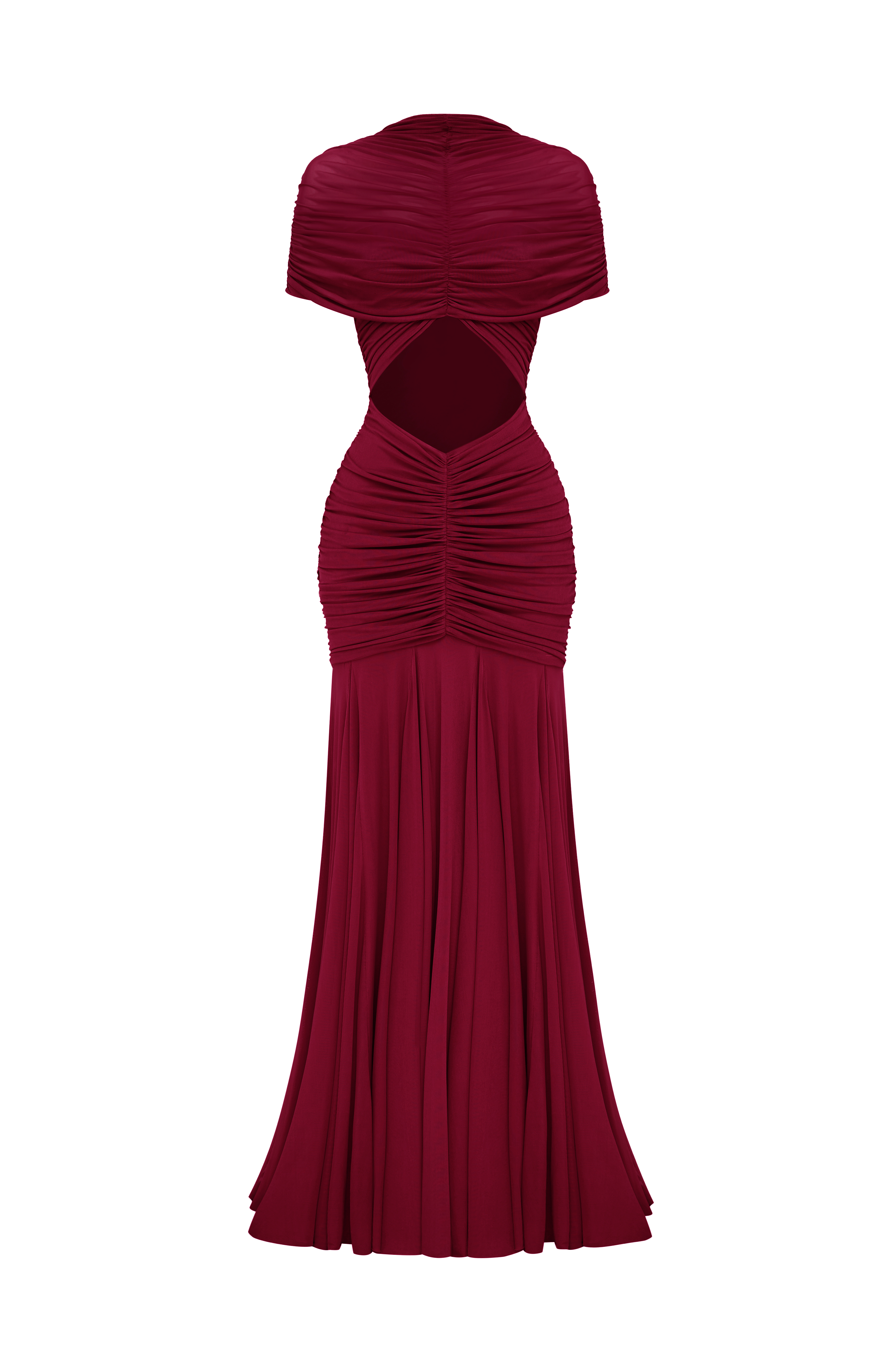Flourenne Jayla Maxi Dress in Burgundy