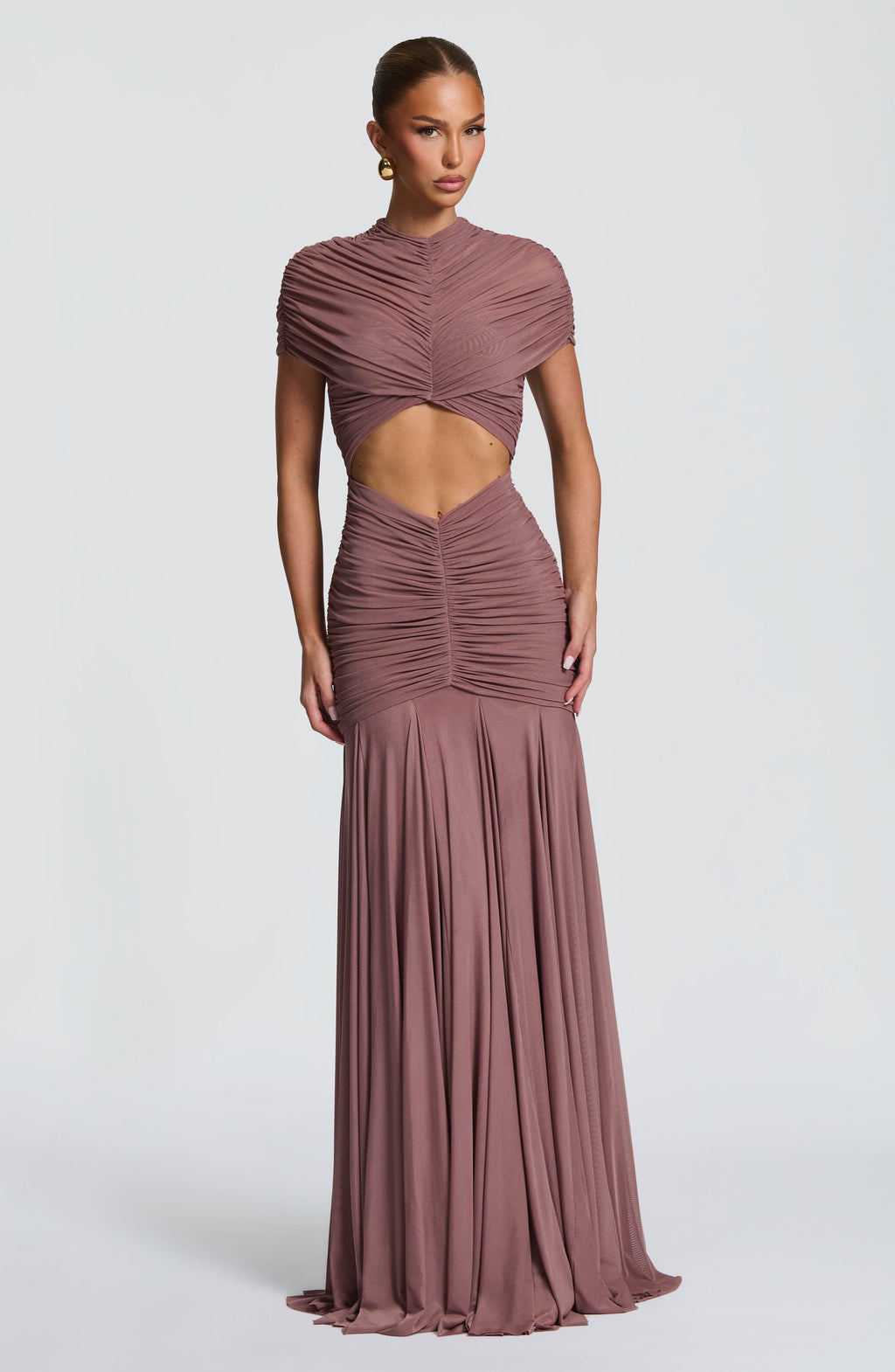 Flourenne Jayla Maxi Dress in Dusty Rose