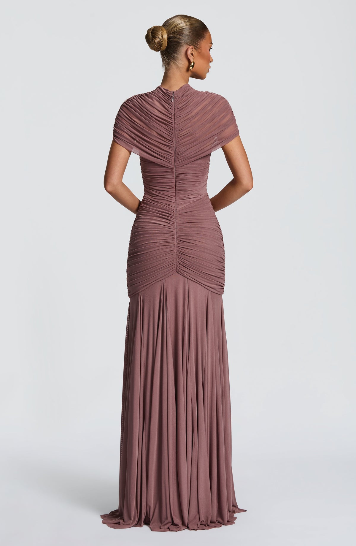 Flourenne Jayla Maxi Dress in Dusty Rose