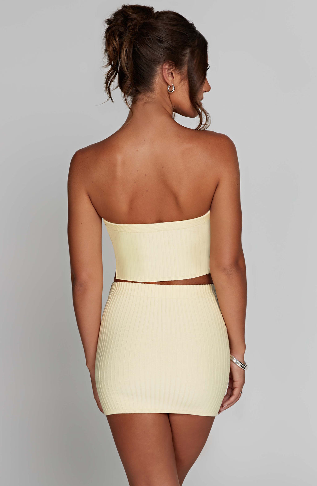 Flourenne Jazlyn Mini Skirt in Lemon