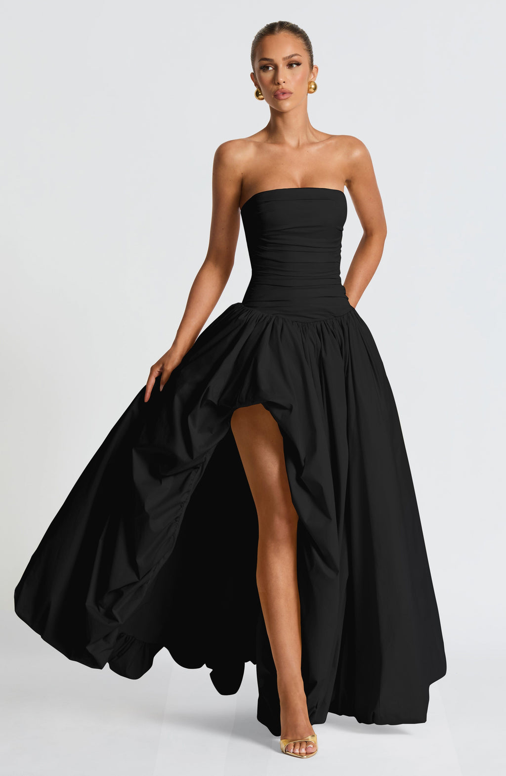 Flourenne Jilena Maxi Dress in Black