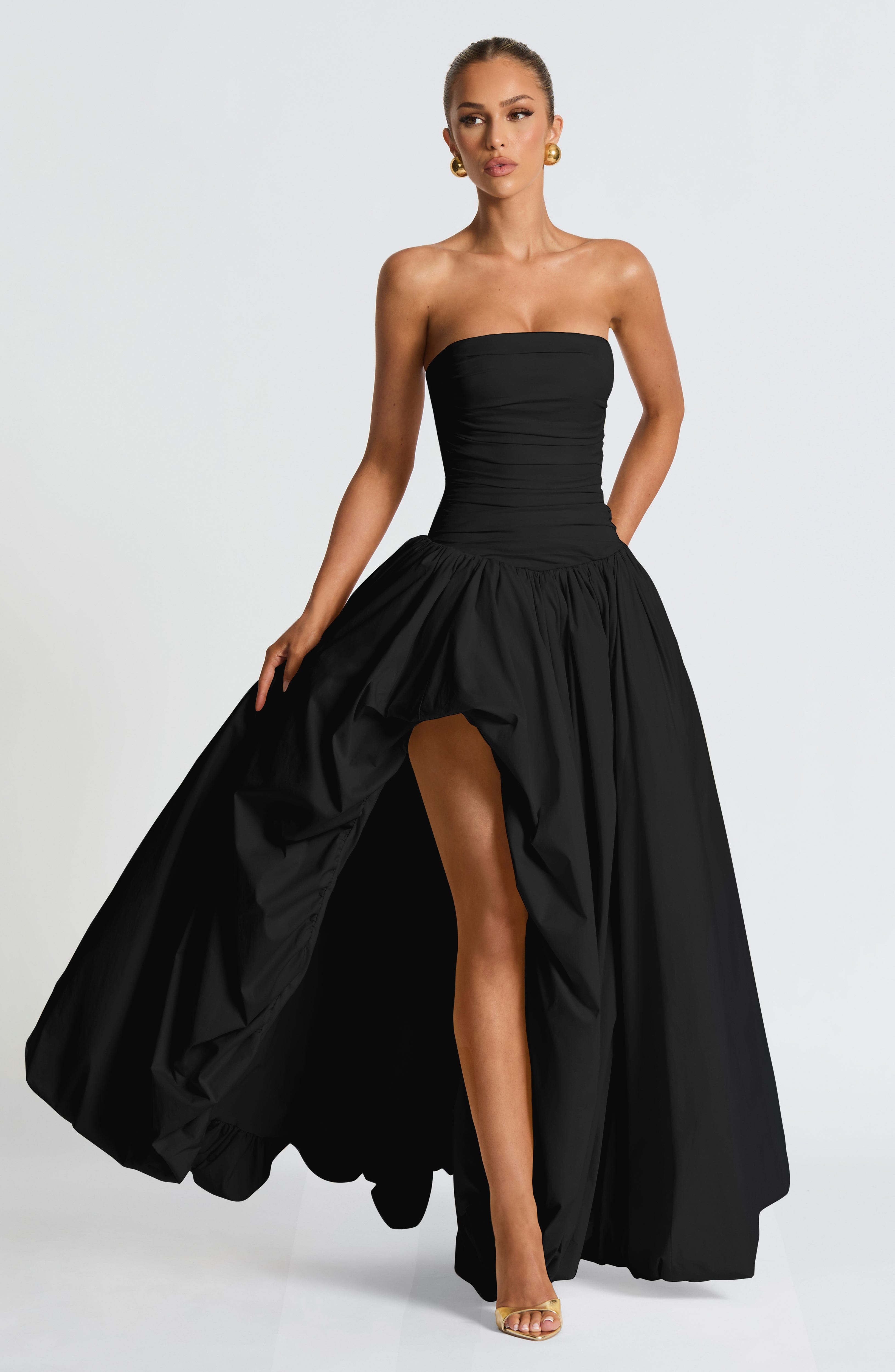 Flourenne Jilena Maxi Dress in Black