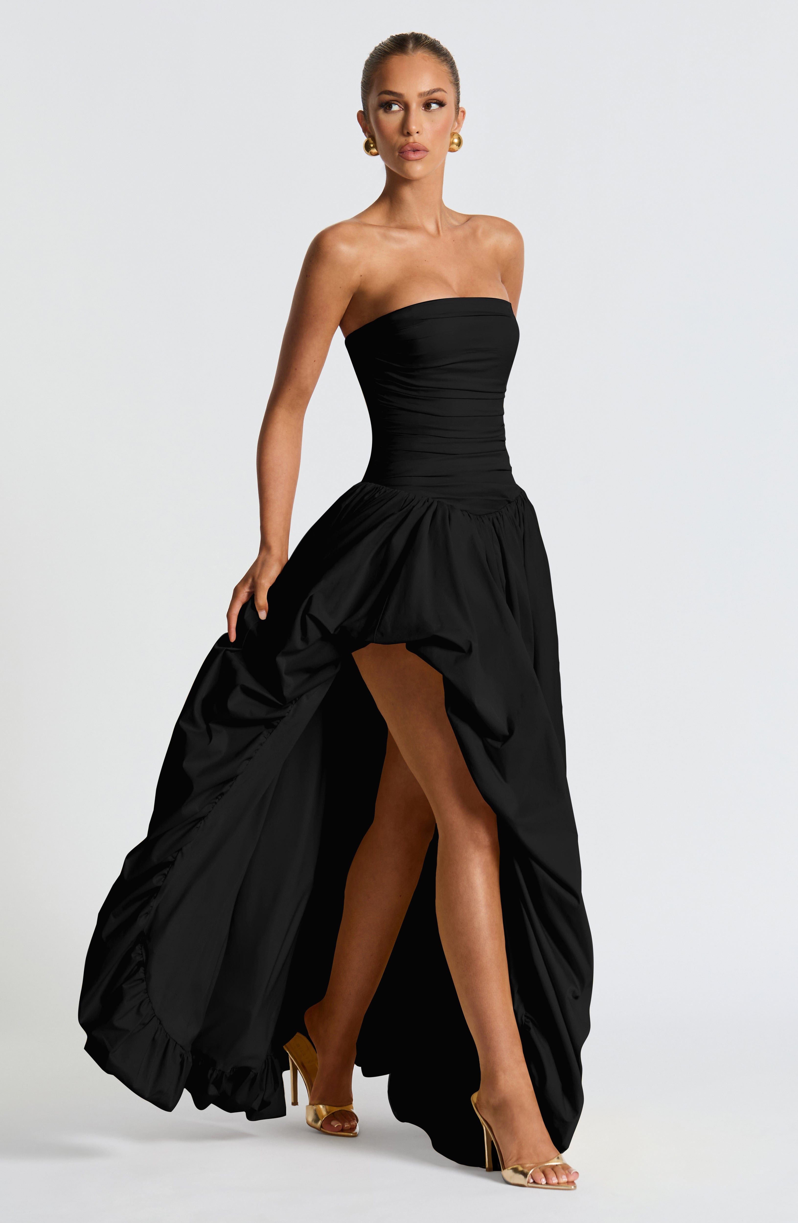Flourenne Jilena Maxi Dress in Black