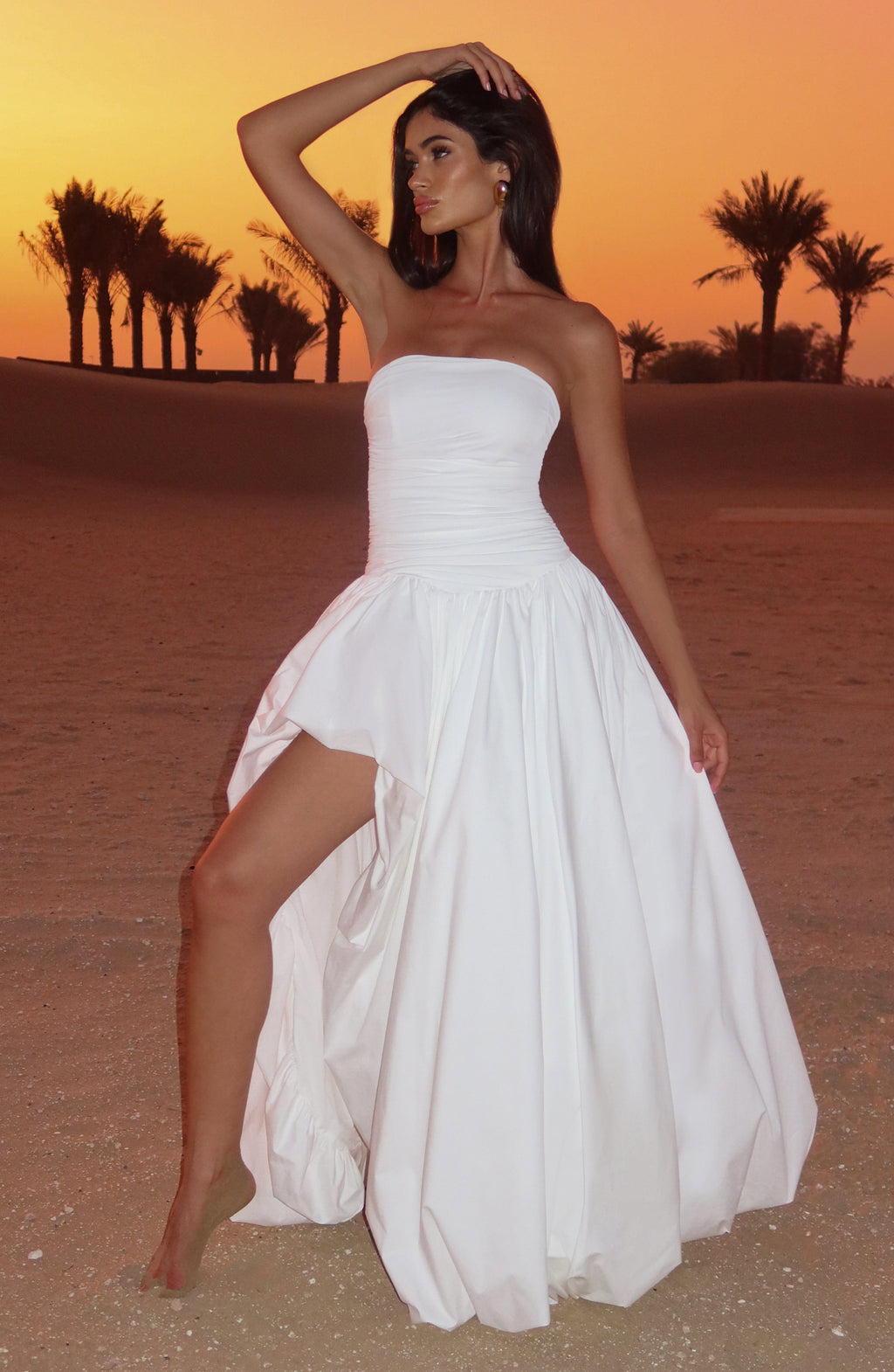 Flourenne Jilena Maxi Dress in Ivory