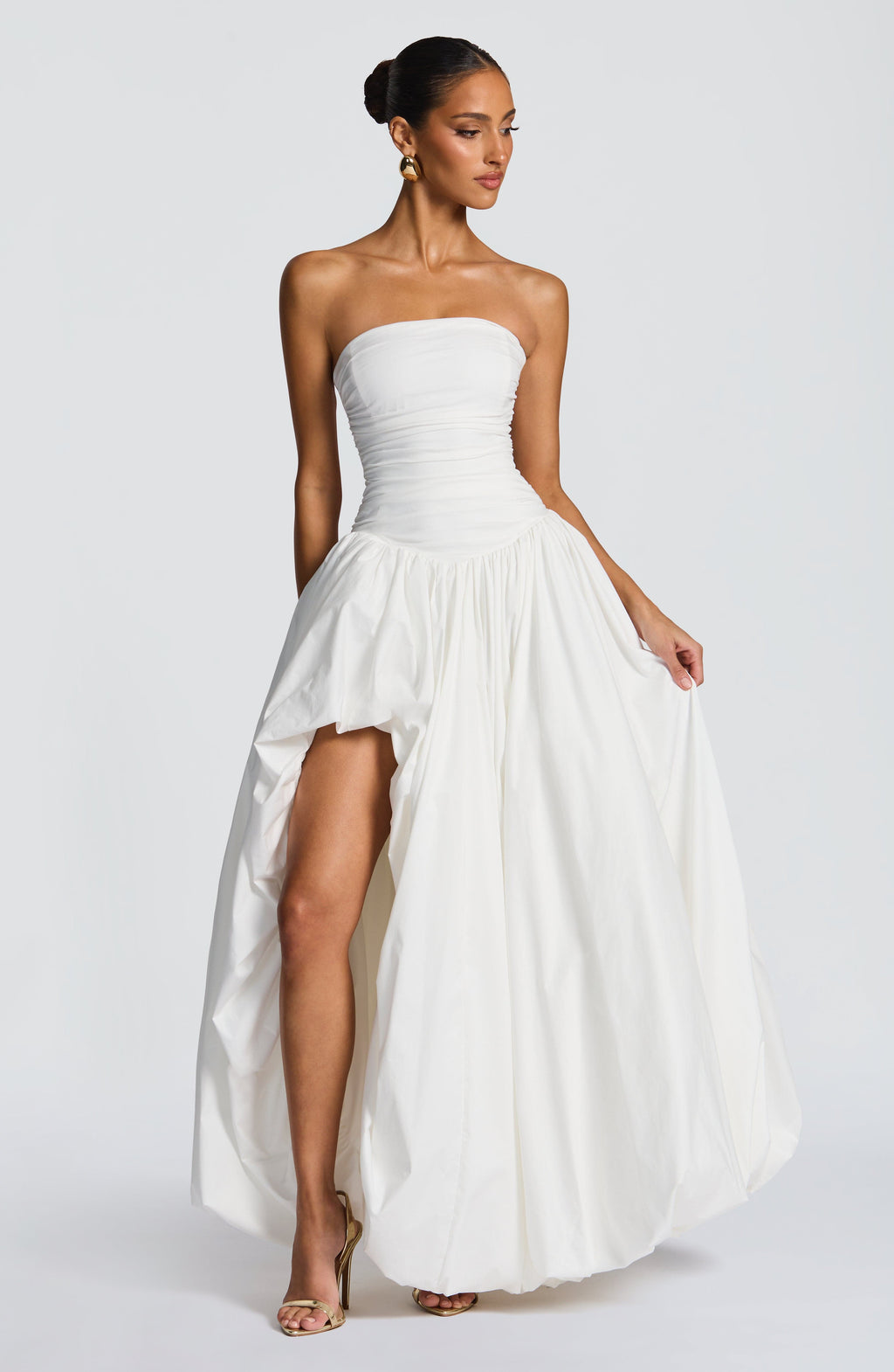 Flourenne Jilena Maxi Dress in Ivory