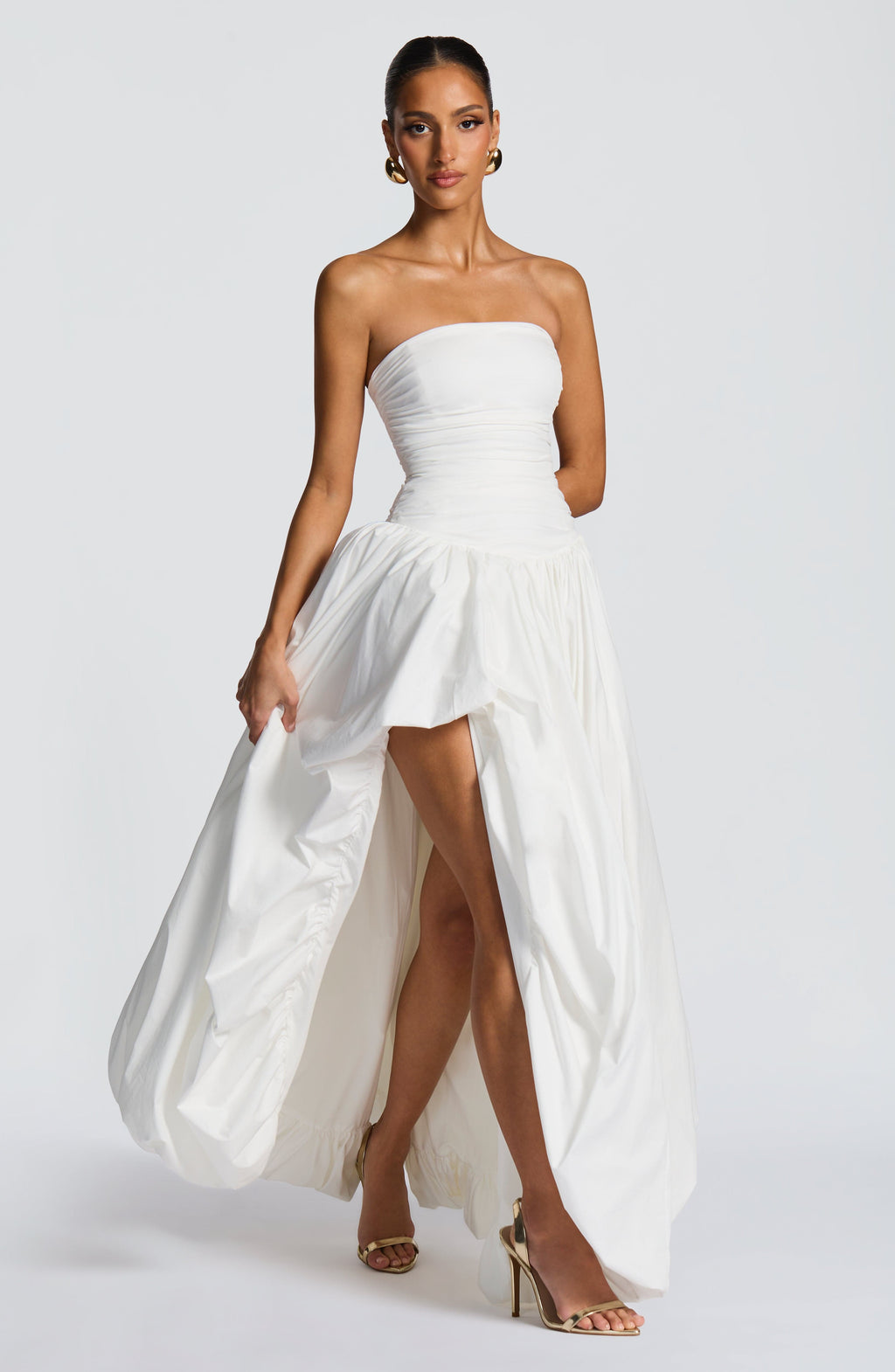 Flourenne Jilena Maxi Dress in Ivory