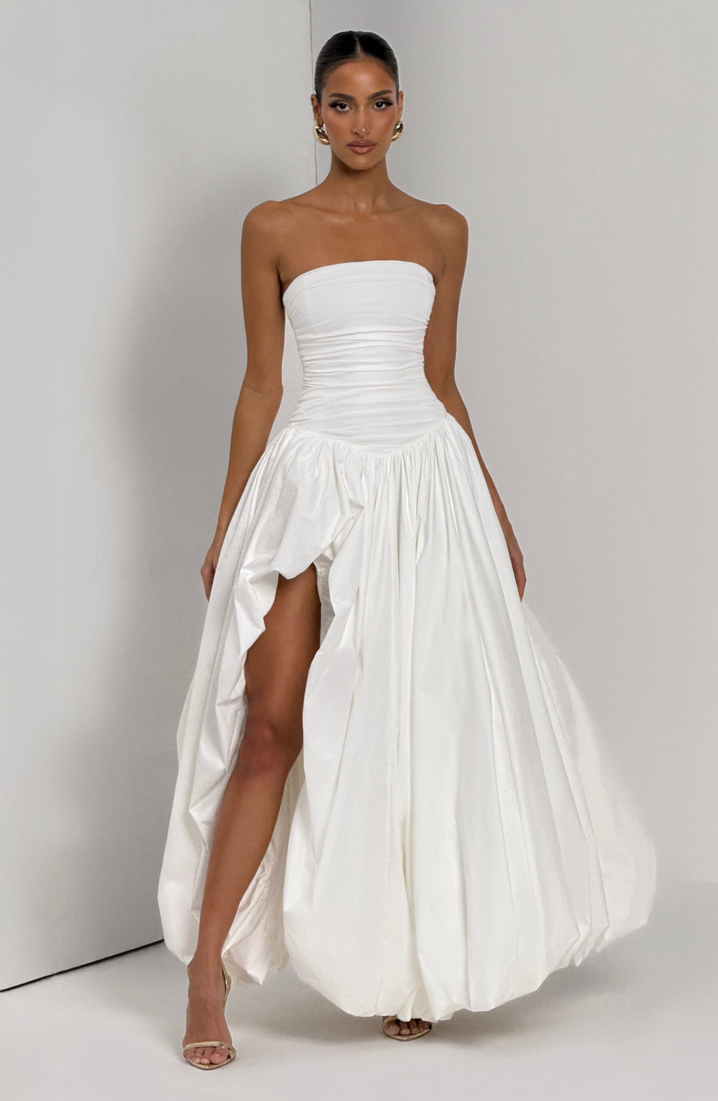 Flourenne Jilena Maxi Dress in Ivory