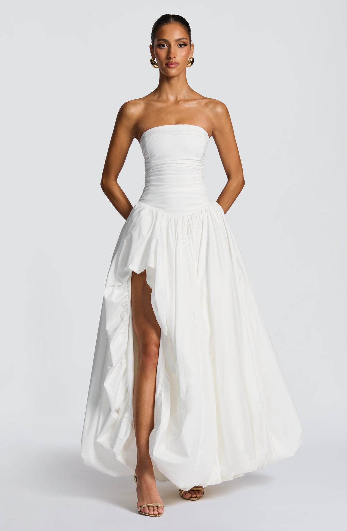 Flourenne Jilena Maxi Dress in Ivory
