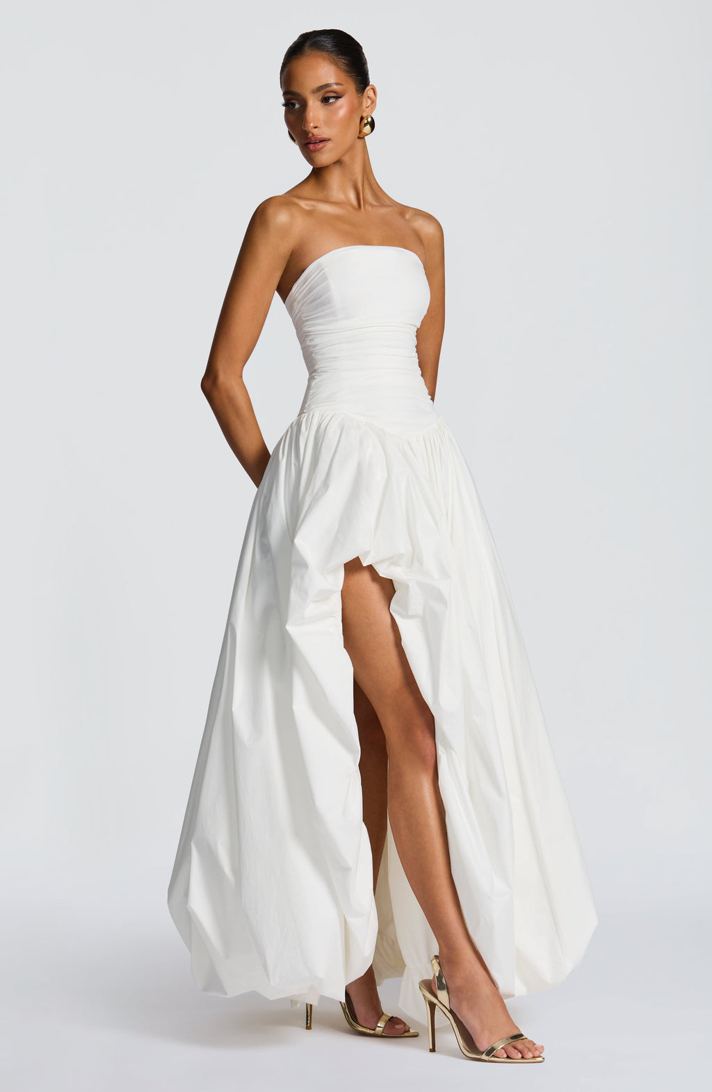 Flourenne Jilena Maxi Dress in Ivory