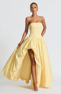 Flourenne Jilena Maxi Dress in Lemon