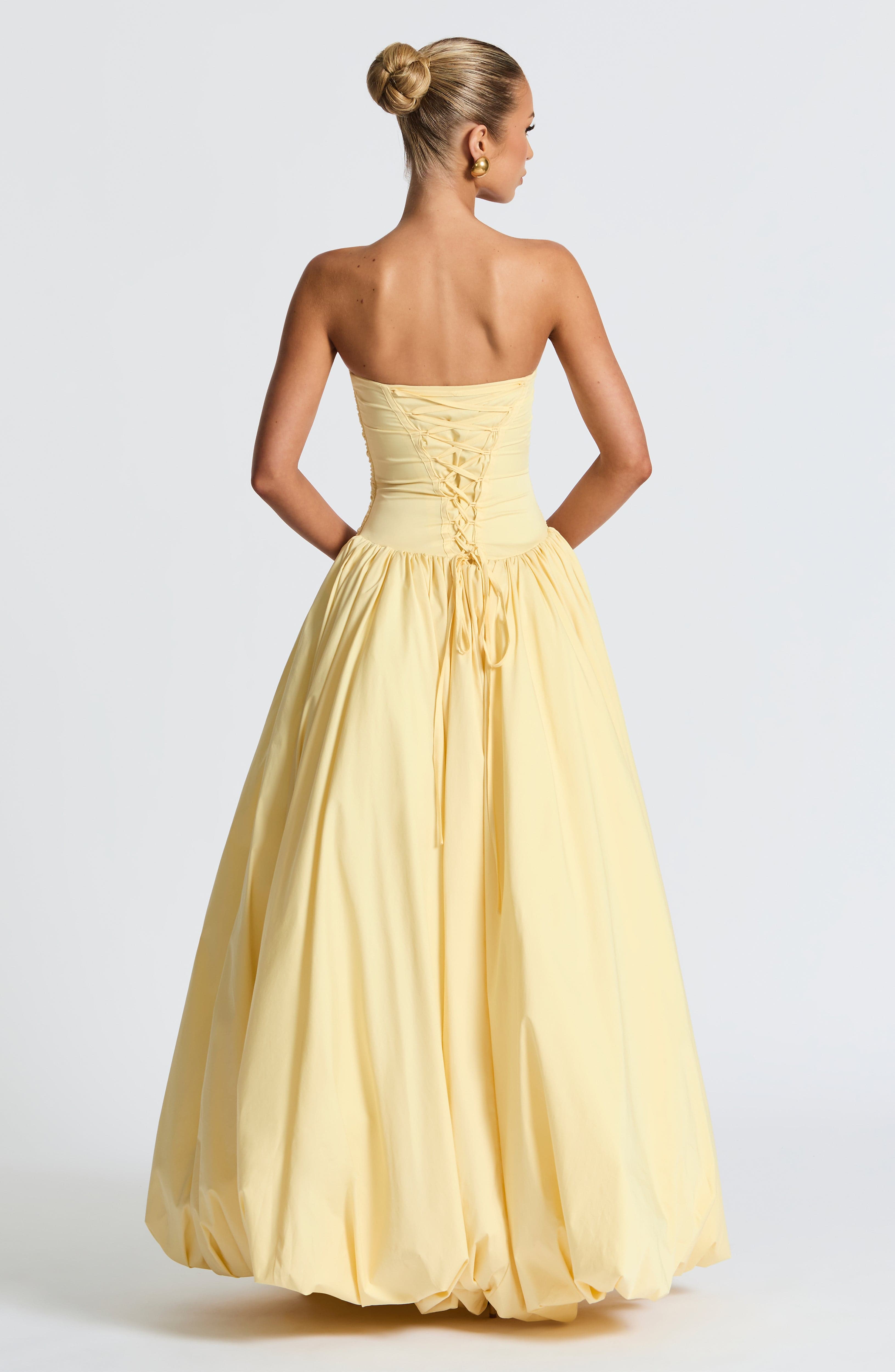 Flourenne Jilena Maxi Dress in Lemon