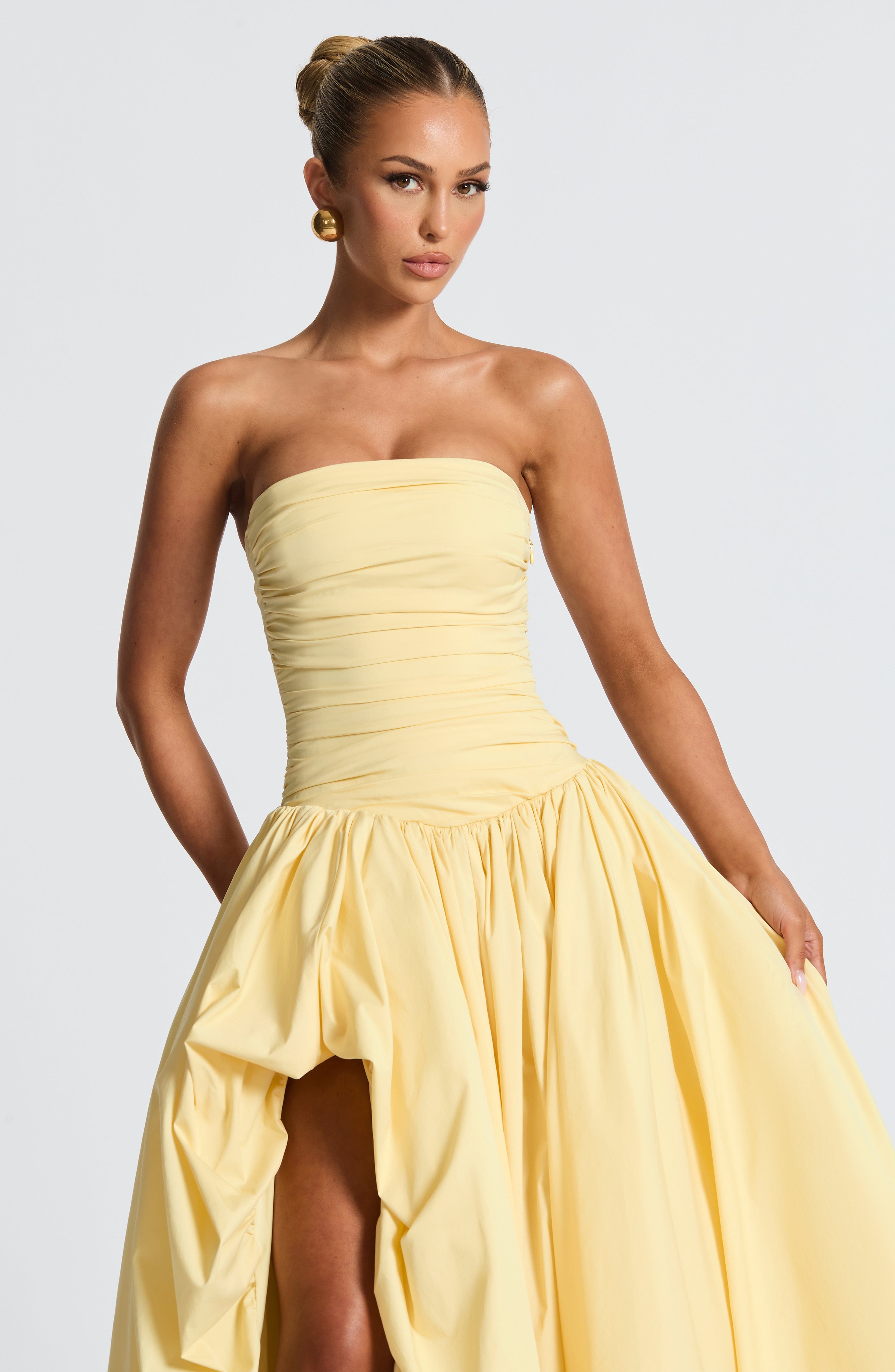 Flourenne Jilena Maxi Dress in Lemon