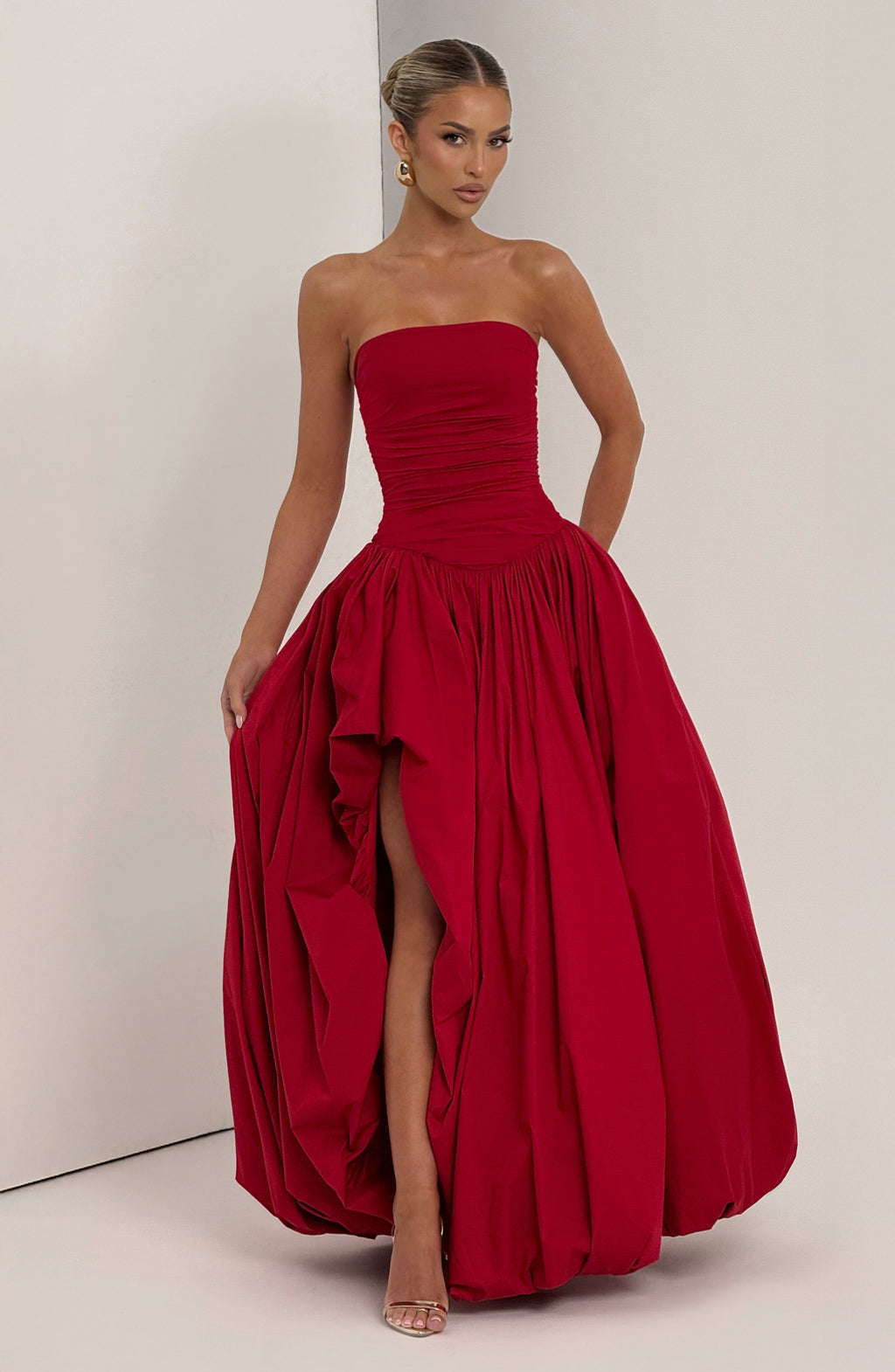 Flourenne Jilena Maxi Dress in Red