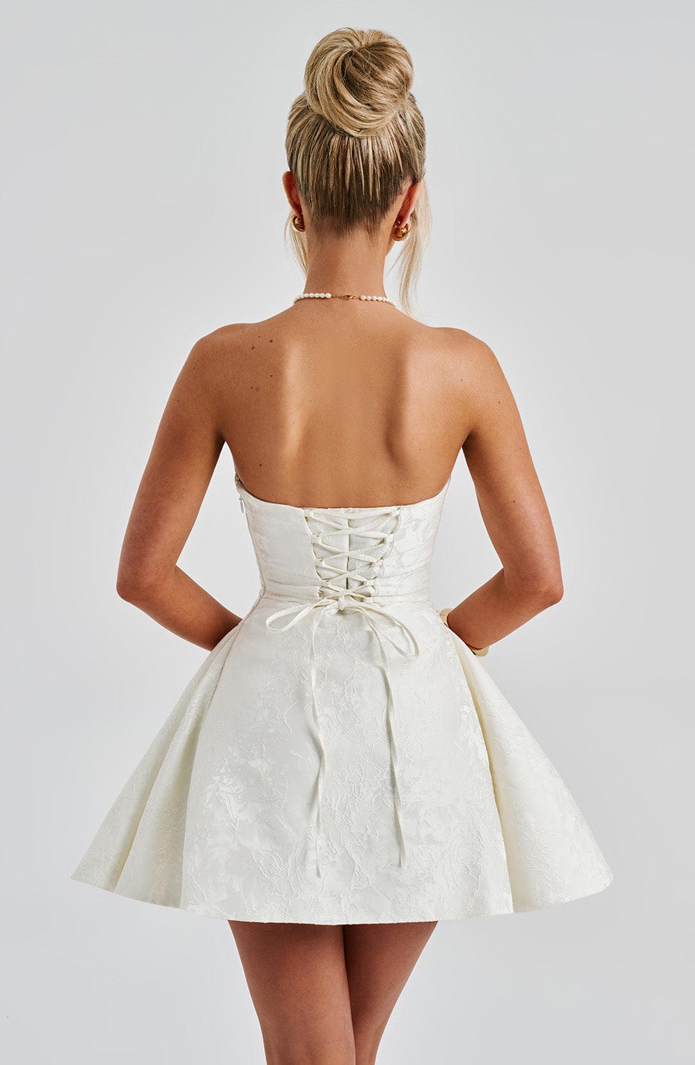Flourenne Joanie Playsuit in Ivory