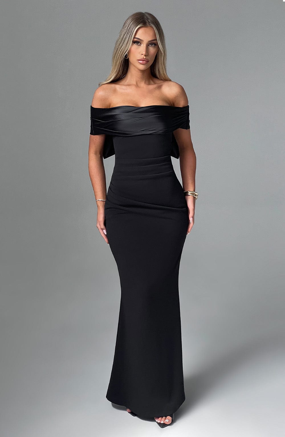 Flourenne Joannah Maxi Dress in Black