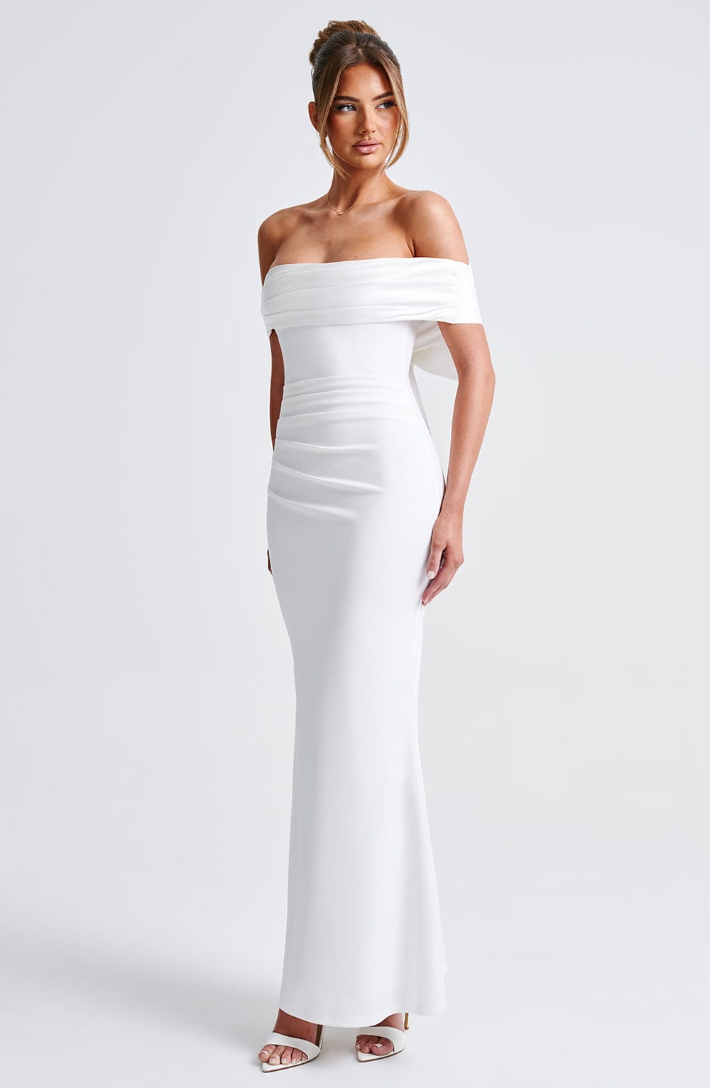Flourenne Joannah Maxi Dress in Ivory