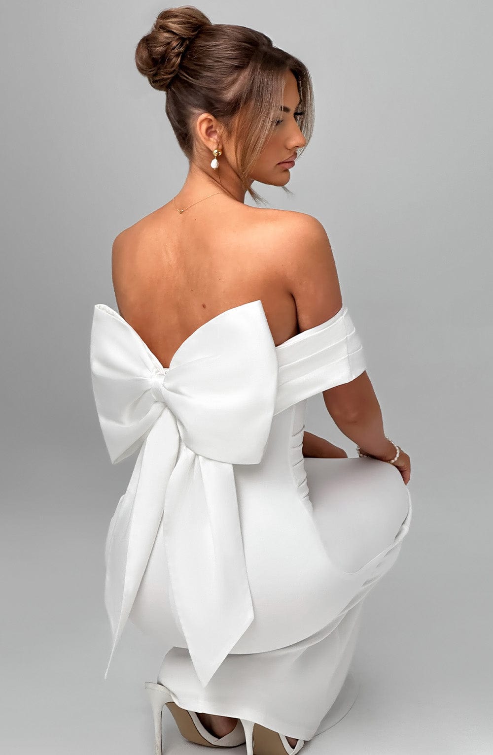 Flourenne Joannah Maxi Dress in Ivory