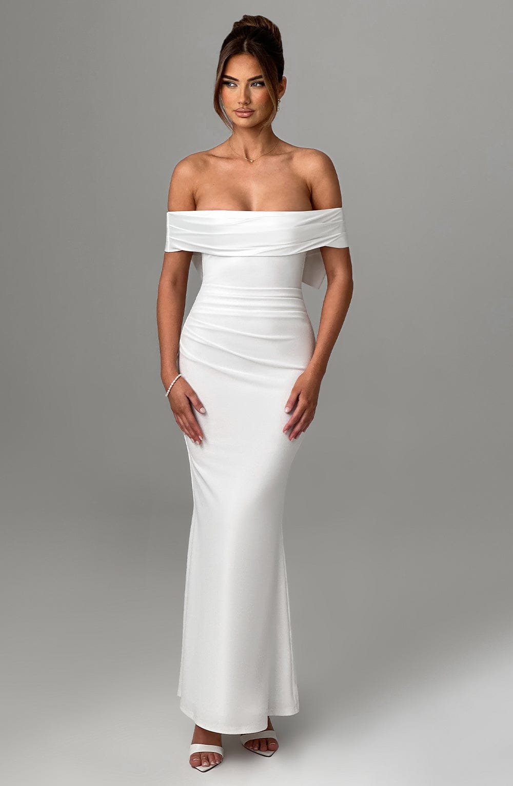 Flourenne Joannah Maxi Dress in Ivory