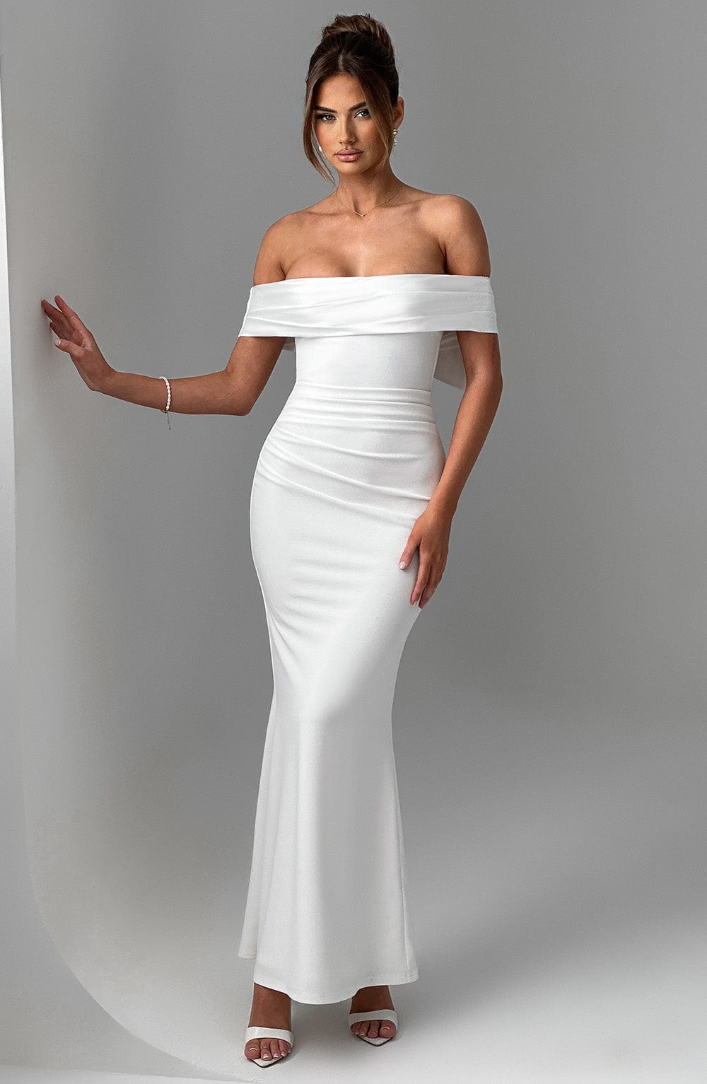 Flourenne Joannah Maxi Dress in Ivory