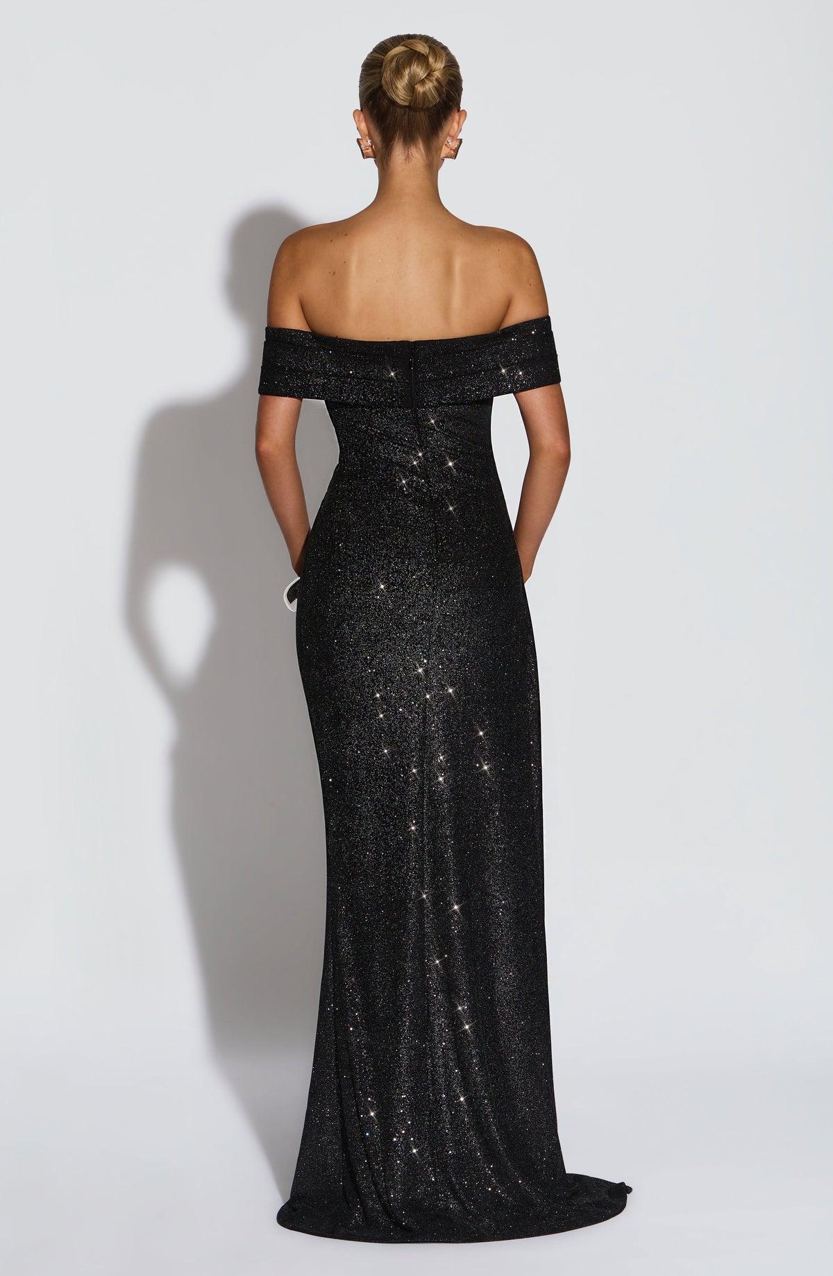 Flourenne Jocelyn Maxi Dress in Black Sparkle