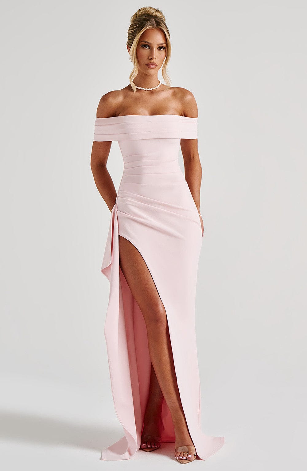 Flourenne Jocelyn Maxi Dress in Blush
