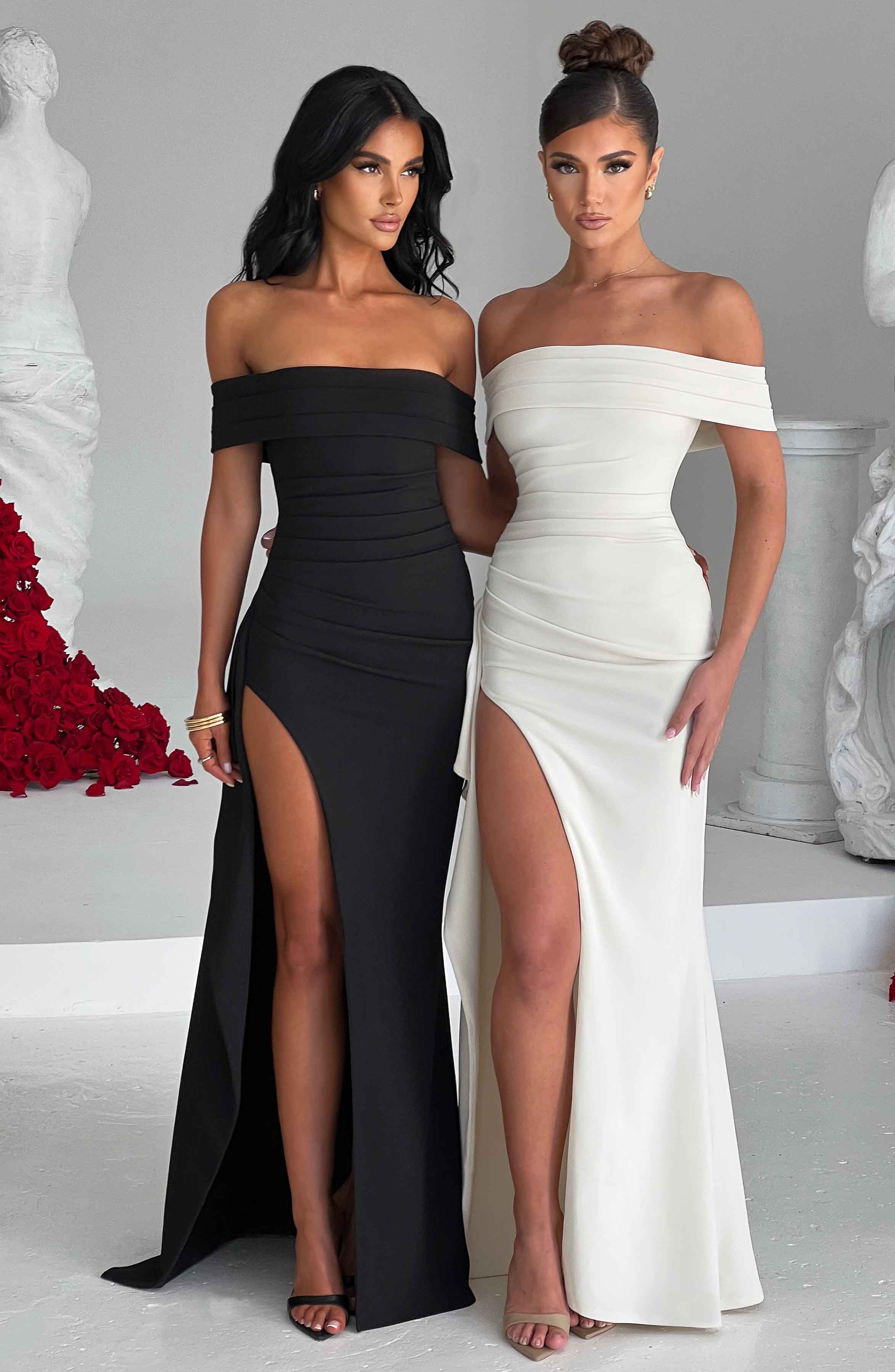 Flourenne Jocelyn Maxi Dress in Ivory