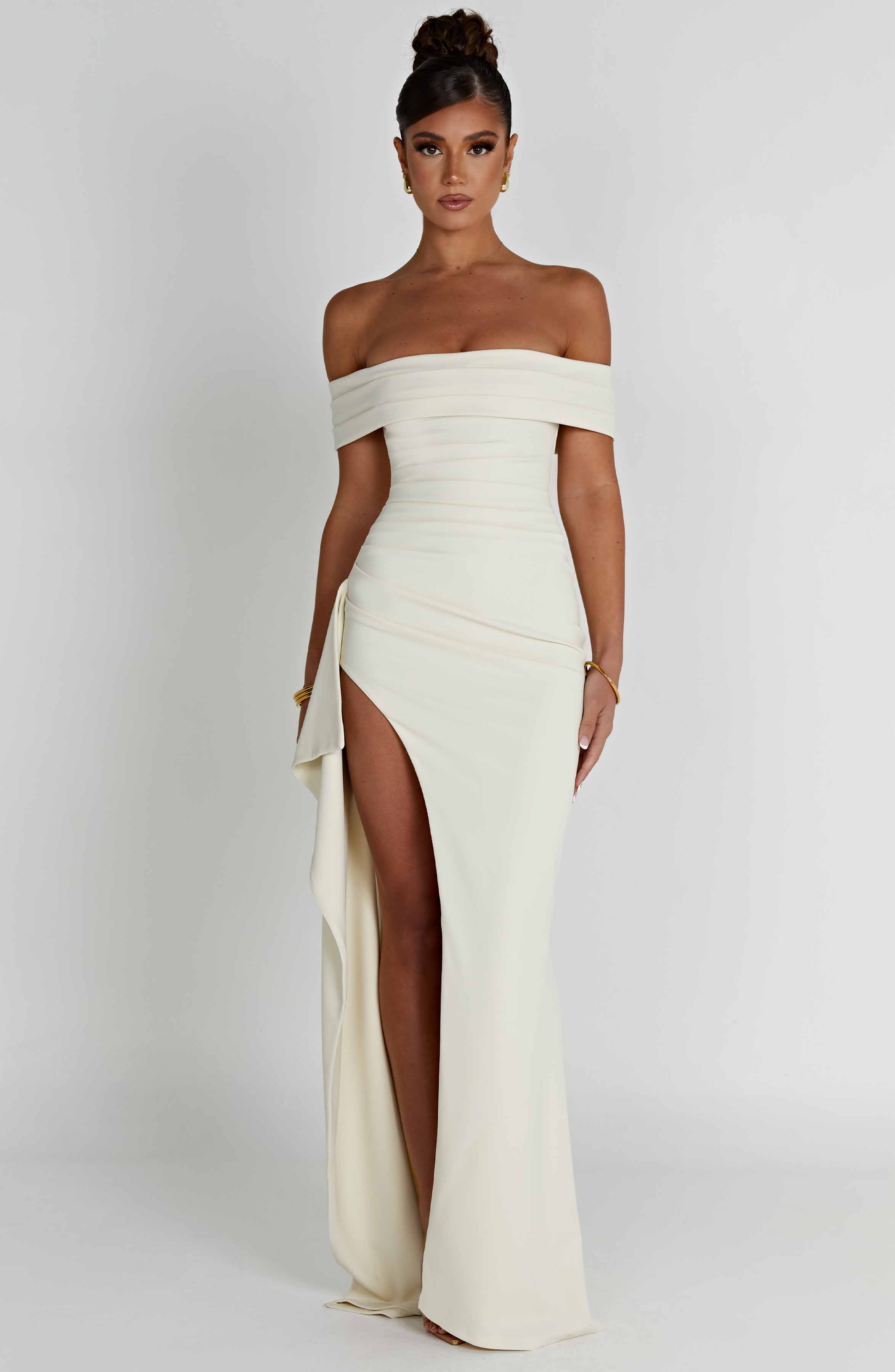 Flourenne Jocelyn Maxi Dress in Ivory