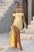 Flourenne Jocelyn Maxi Dress in Lemon