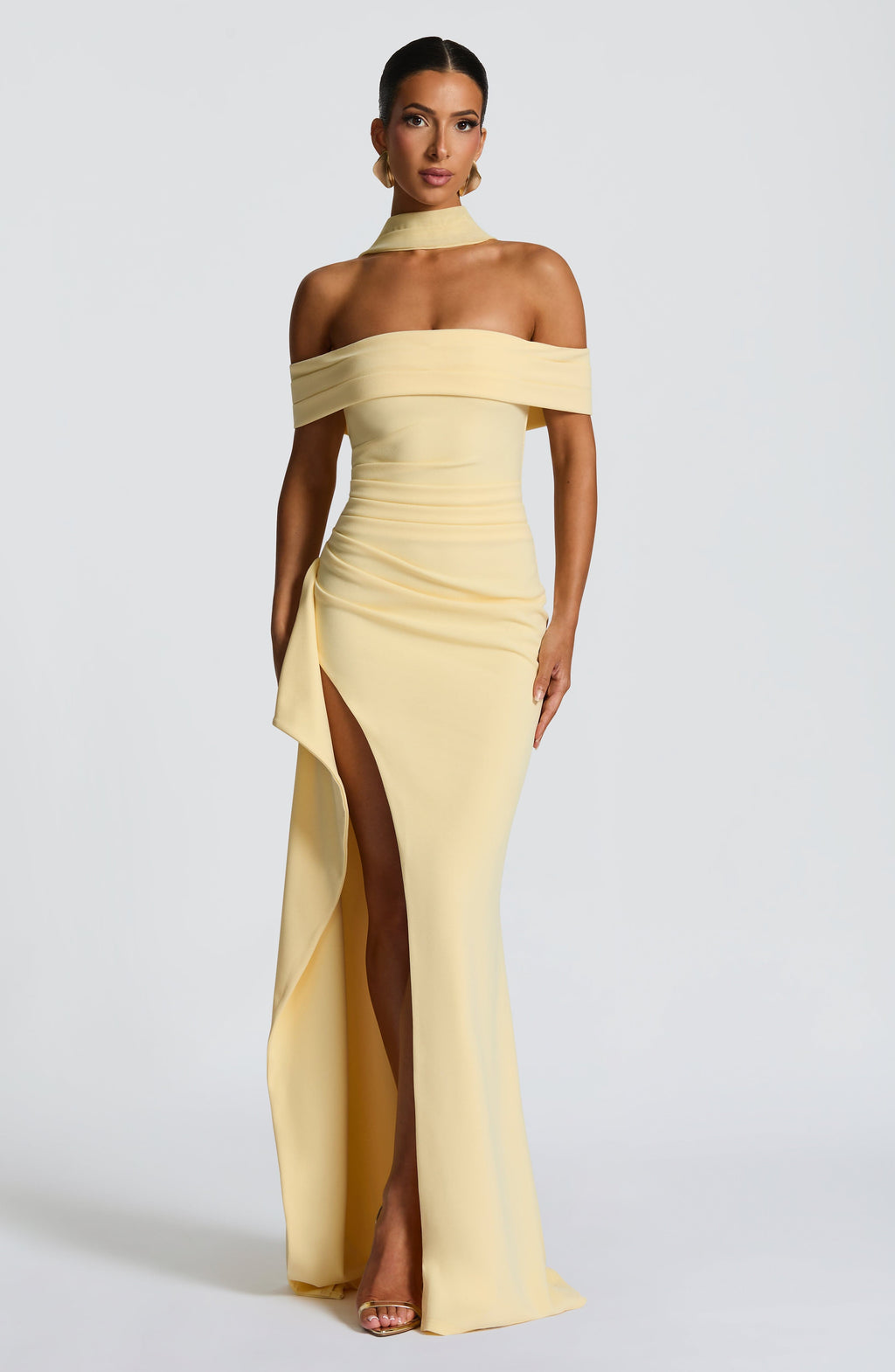 Flourenne Jocelyn Maxi Dress in Lemon