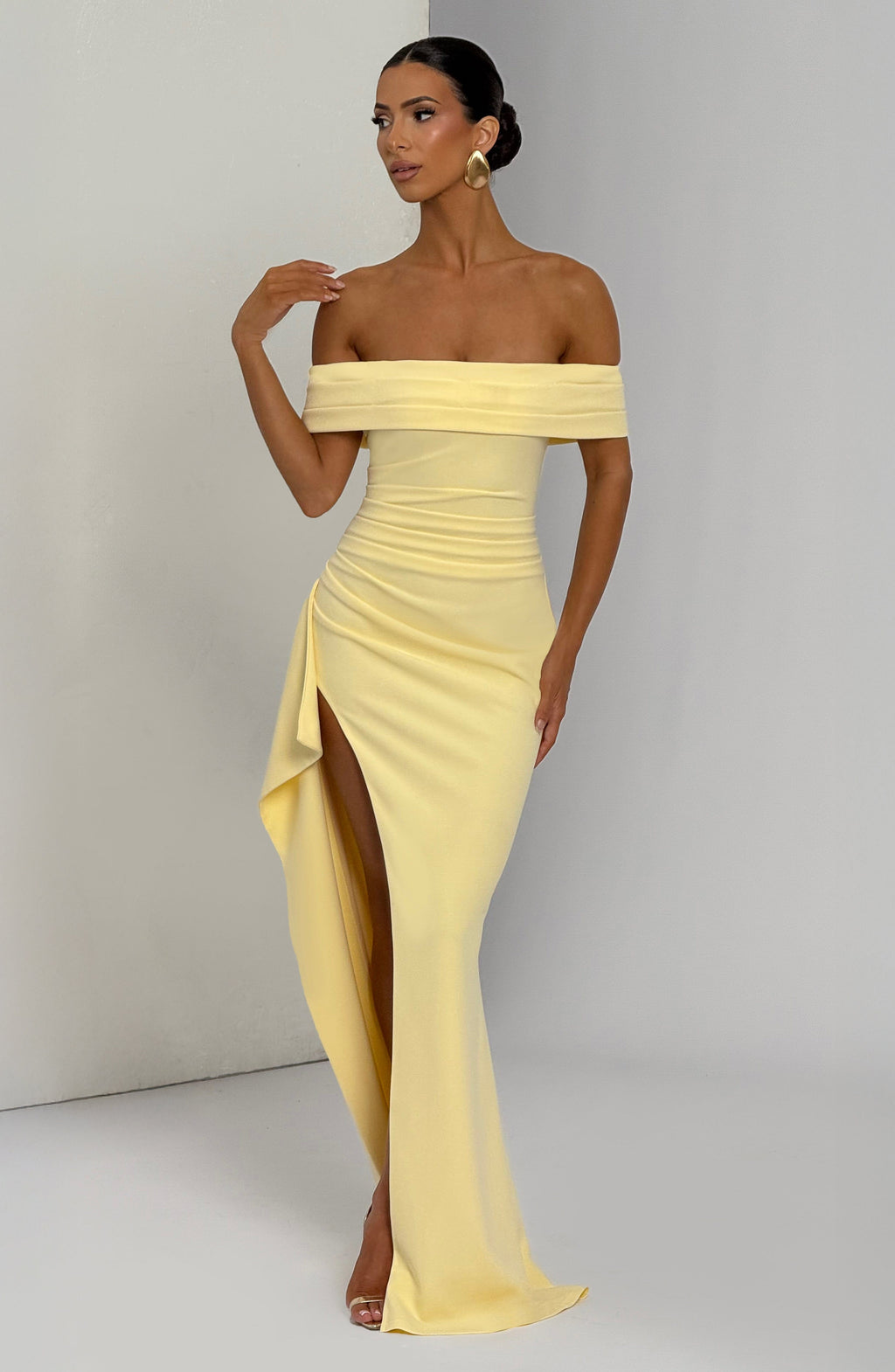 Flourenne Jocelyn Maxi Dress in Lemon