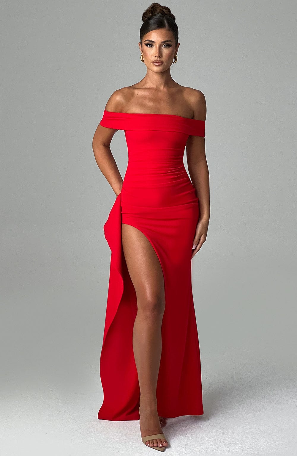 Flourenne Jocelyn Maxi Dress in Red
