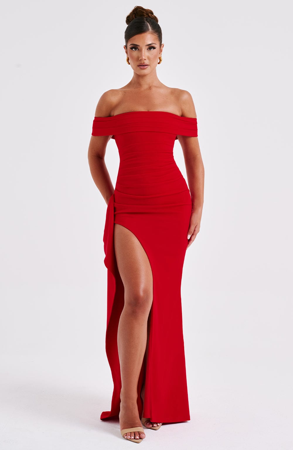 Flourenne Jocelyn Maxi Dress in Red