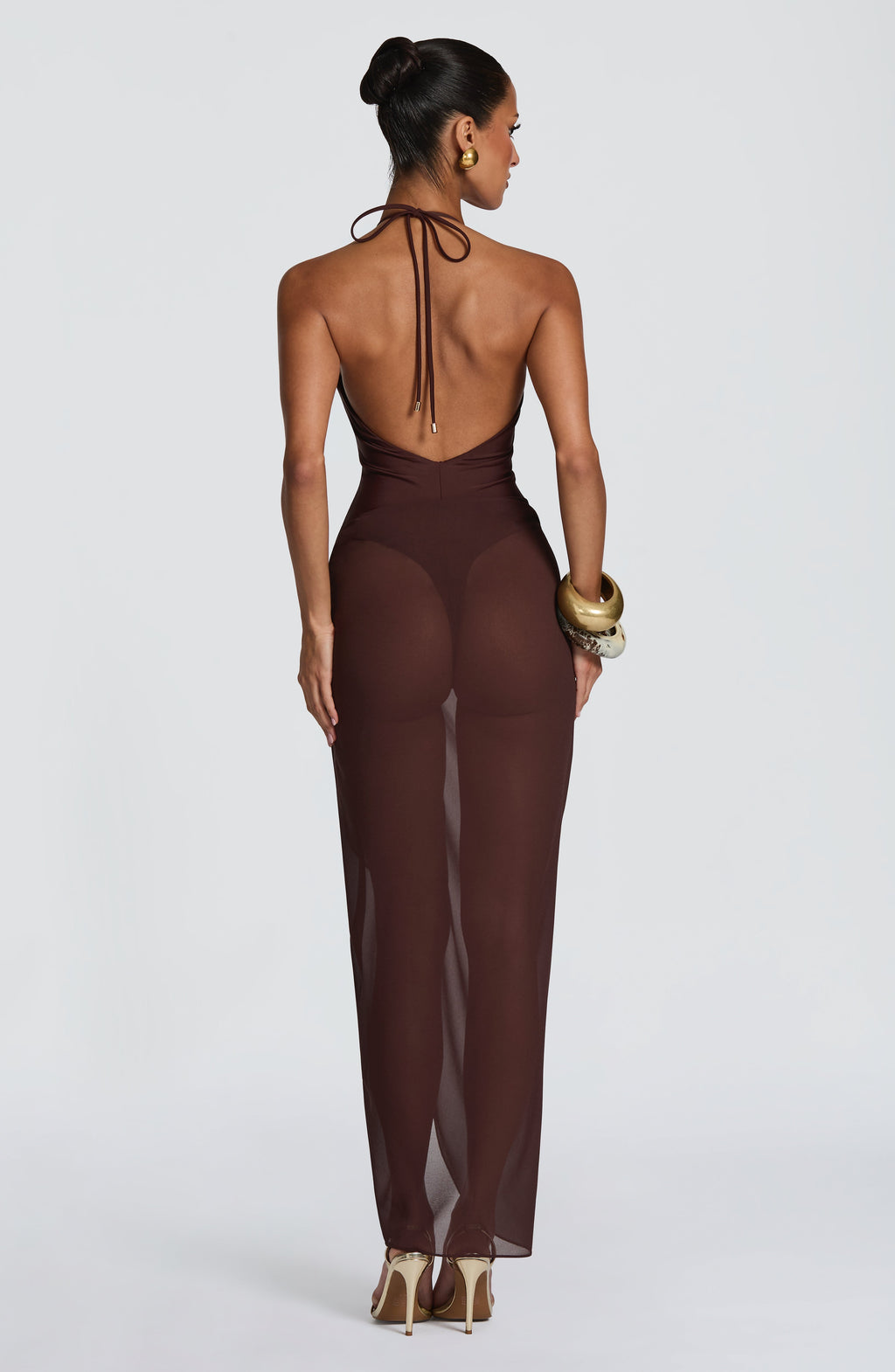 Flourenne Jonelle Swimsuit in Plum Brown