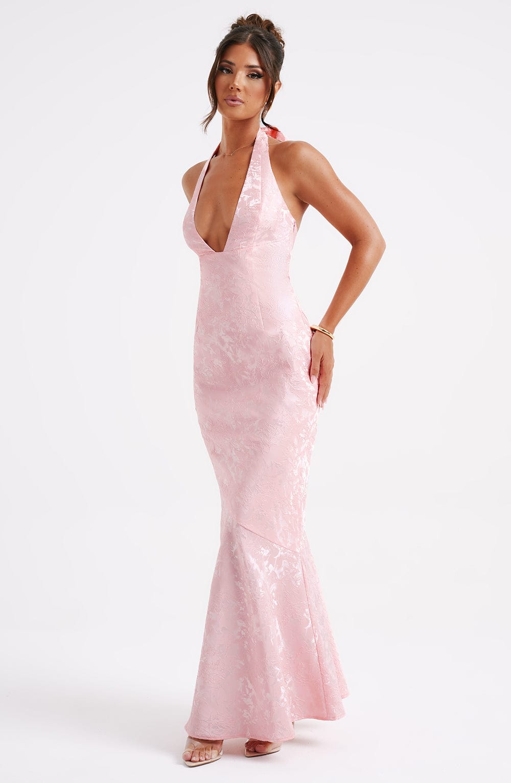 Flourenne Josefina Maxi Dress in Blush