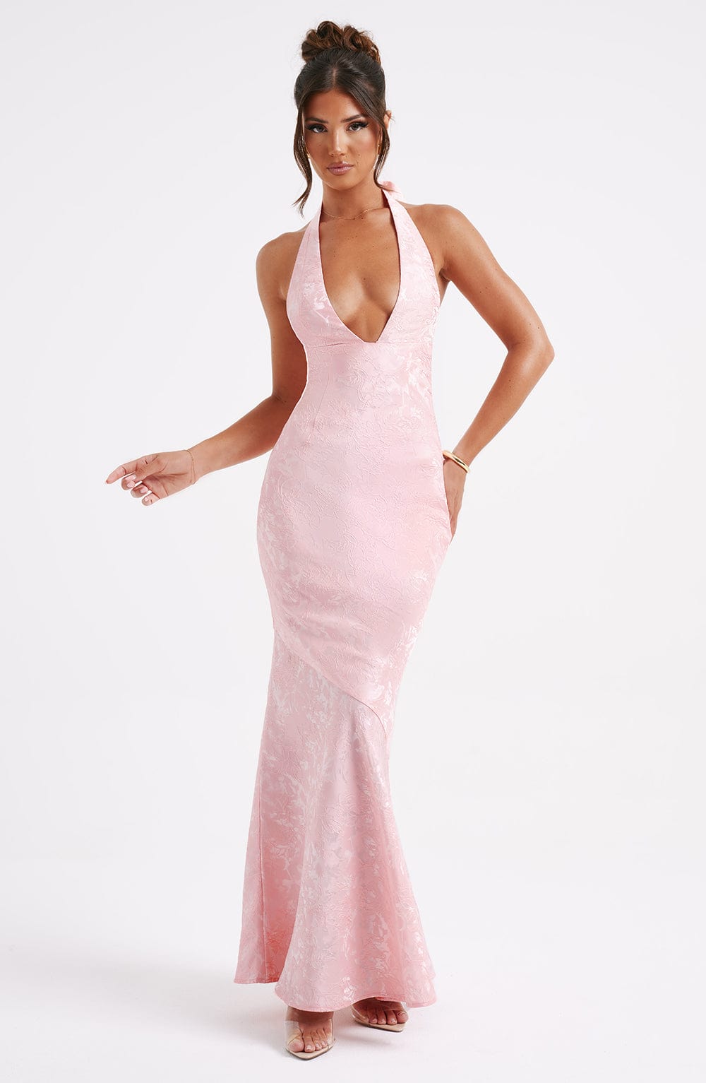 Flourenne Josefina Maxi Dress in Blush