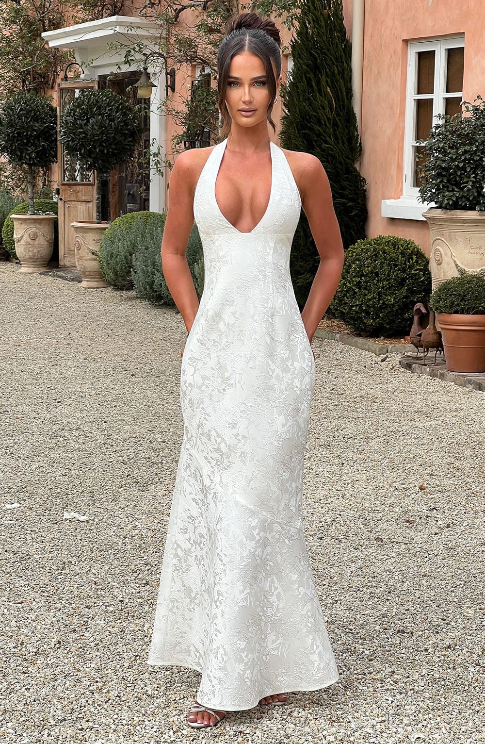 Flourenne Josefina Maxi Dress in Ivory