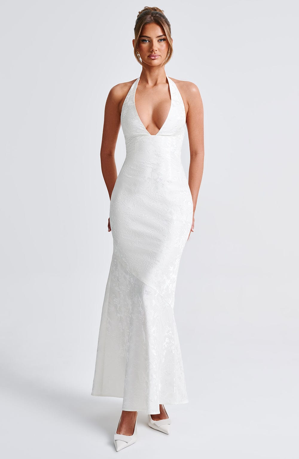 Flourenne Josefina Maxi Dress in Ivory