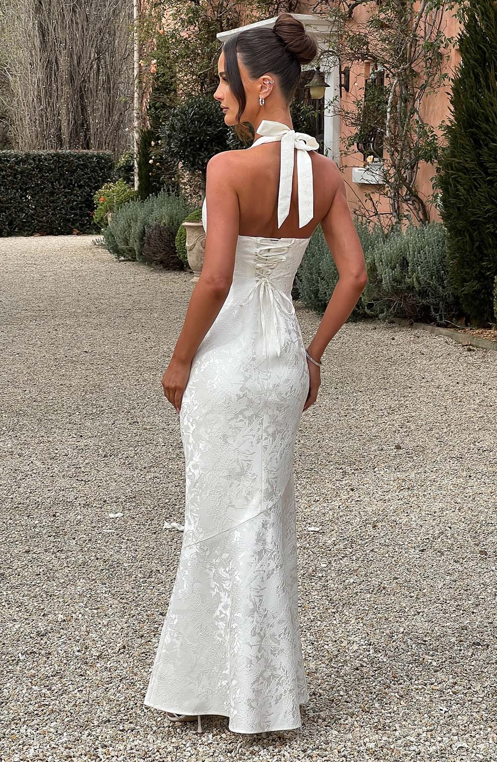 Flourenne Josefina Maxi Dress in Ivory