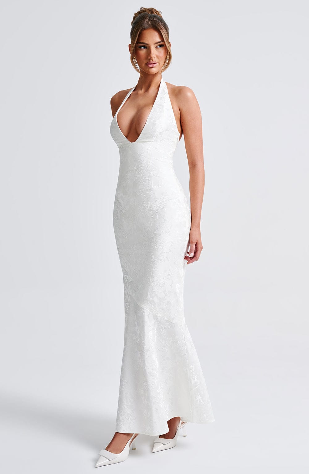 Flourenne Josefina Maxi Dress in Ivory