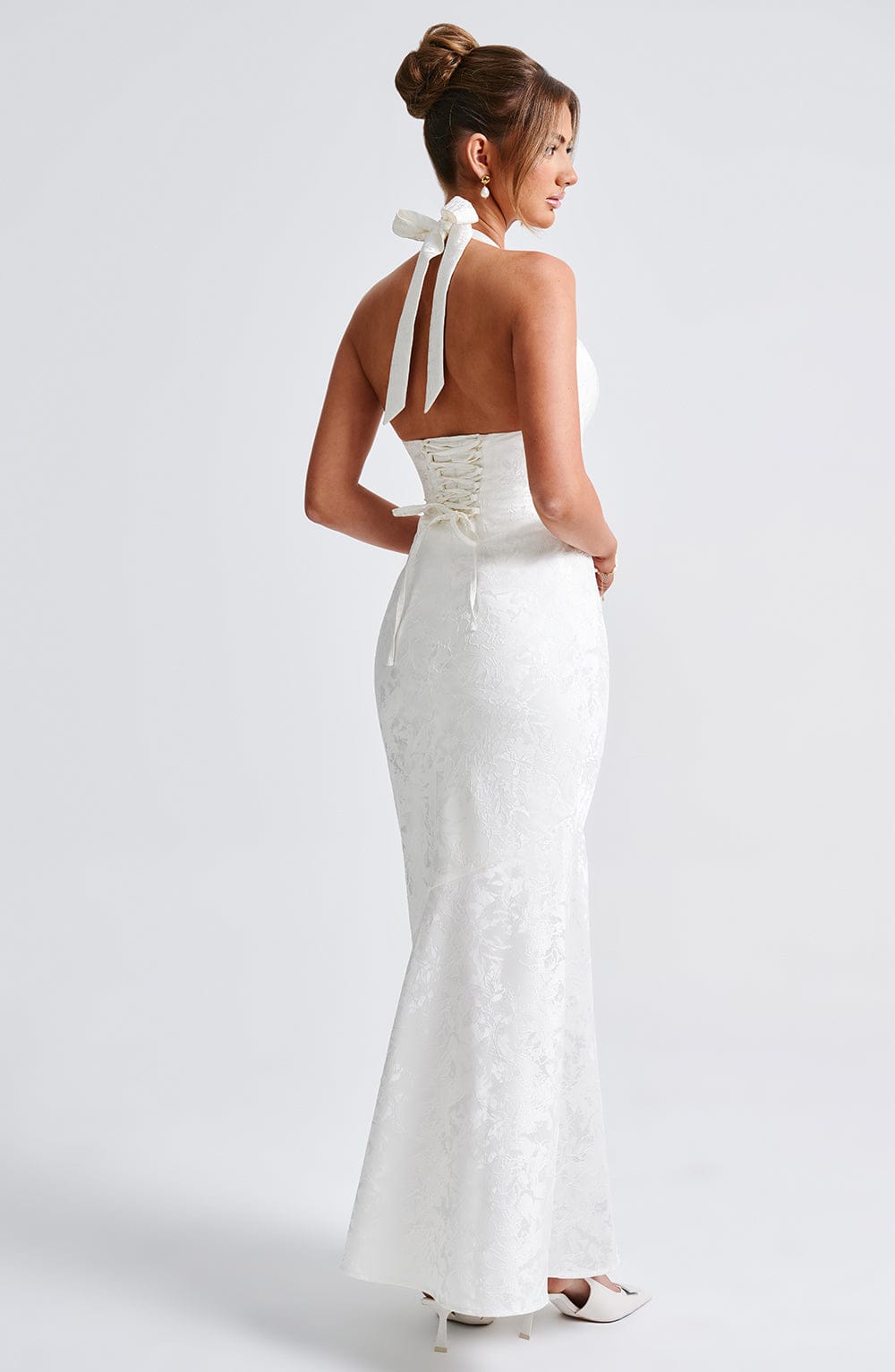 Flourenne Josefina Maxi Dress in Ivory