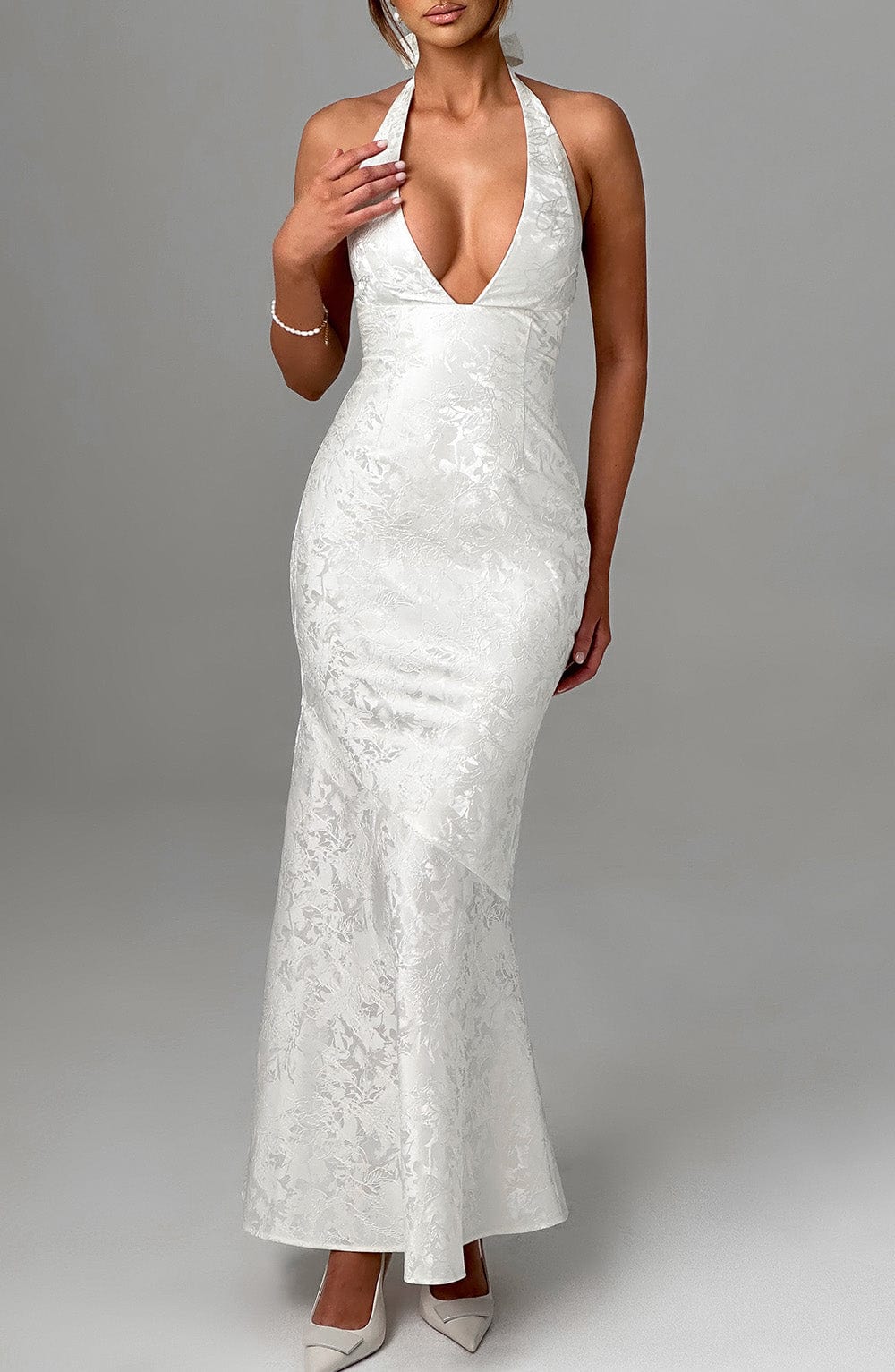 Flourenne Josefina Maxi Dress in Ivory