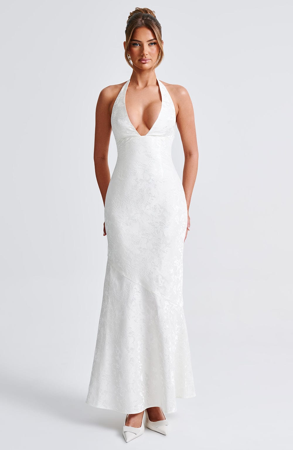 Flourenne Josefina Maxi Dress in Ivory